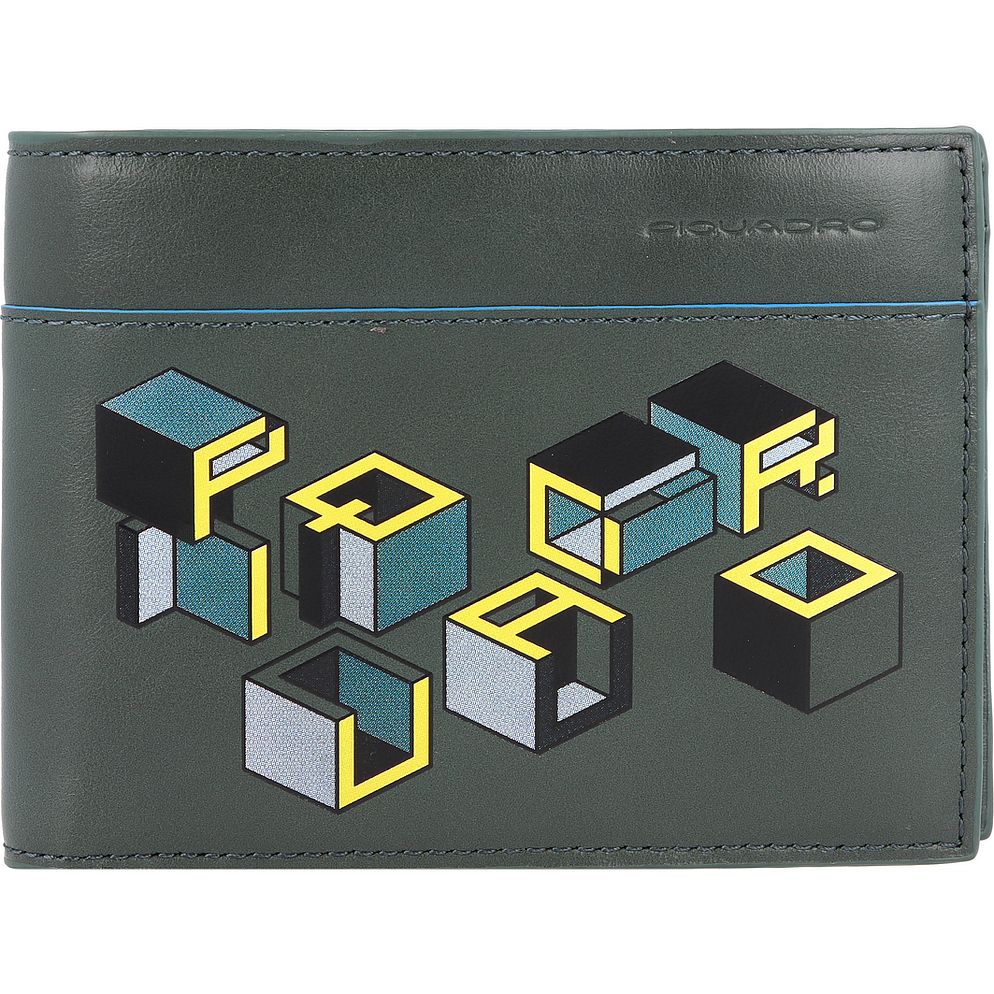 Piquadro Blue Square Portafoglio Protezione RFID Vera Pelle 13 cm Piquadro Blue Square Portafoglio Protezione RFID Vera Pelle 13 cm
