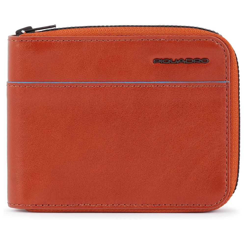 Piquadro Blue Square Revamp Portafoglio Protezione RFID Vera Pelle 12.5 cm