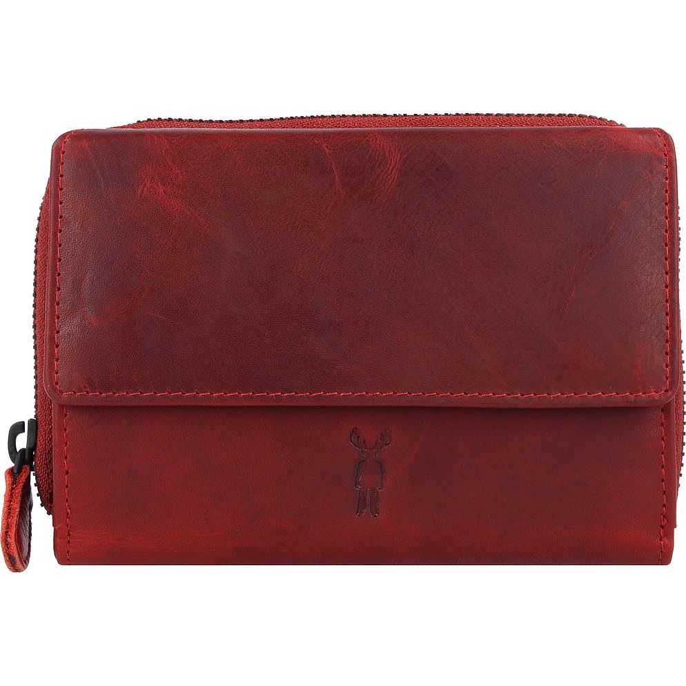 Jack Kinsky Risör Portafoglio Protezione RFID Vera Pelle 14 cm