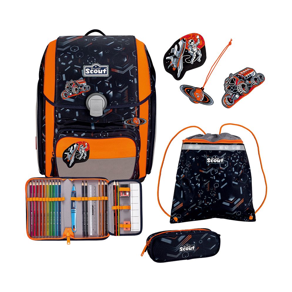 Scout Genius Set di borse per la scuola 4 pezzi Scout Genius Set di borse per la scuola 4 pezzi
