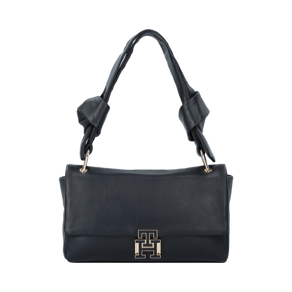 Tommy Hilfiger Pushlock Borsa a spalla Vera Pelle 26 cm Tommy Hilfiger Pushlock Borsa a spalla Vera Pelle 26 cm