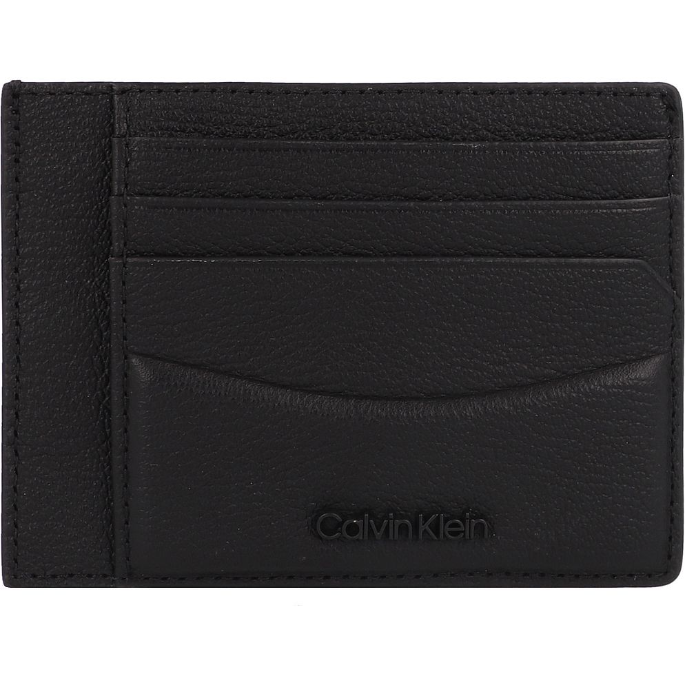 Calvin Klein Minimal Focus Custodia per carta di credito Vera Pelle 12 cm Calvin Klein Minimal Focus Custodia per carta di credito Vera Pelle 12 cm