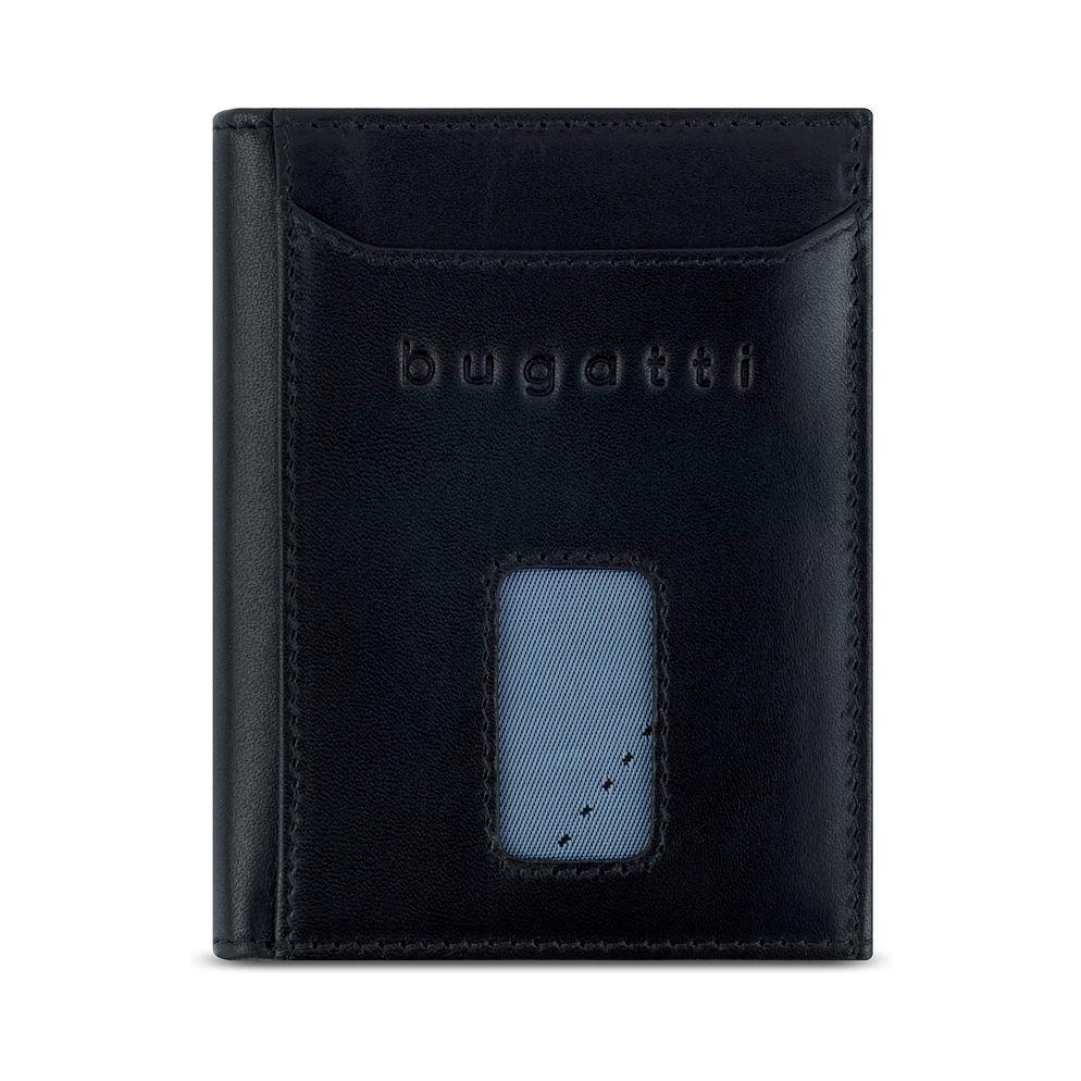 bugatti Secure Slim Portafoglio Protezione RFID Vera Pelle 10 cm