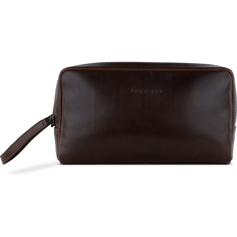 bugatti Romano Borsa da toilette Vera Pelle 25 cm