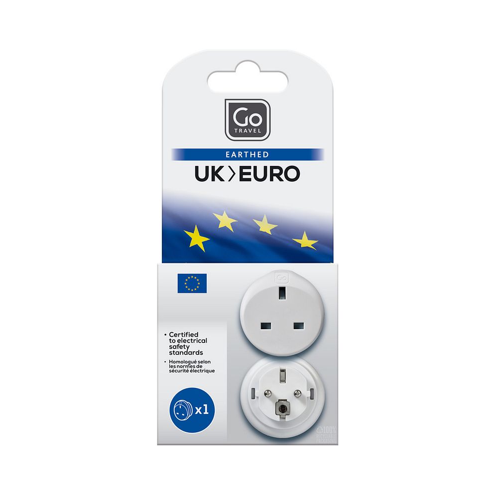 Go Travel UK-EU rejseadapter Go Travel UK-EU rejseadapter