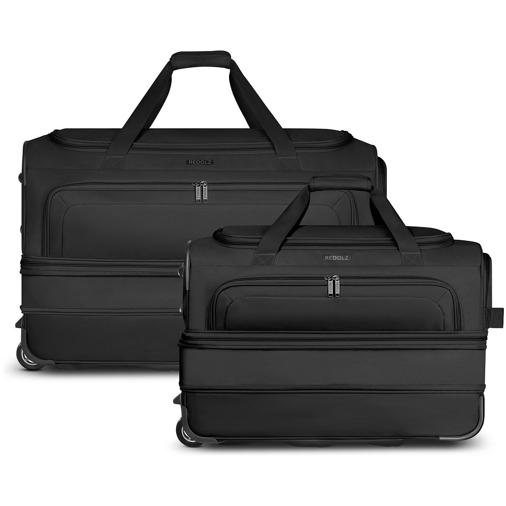 Redolz Set di 2 borse da viaggio Duffle Essentials a 2 ruote, taglie M+L, espandibile Redolz Set di 2 borse da viaggio Duffle Essentials a 2 ruote, taglie M+L, espandibile