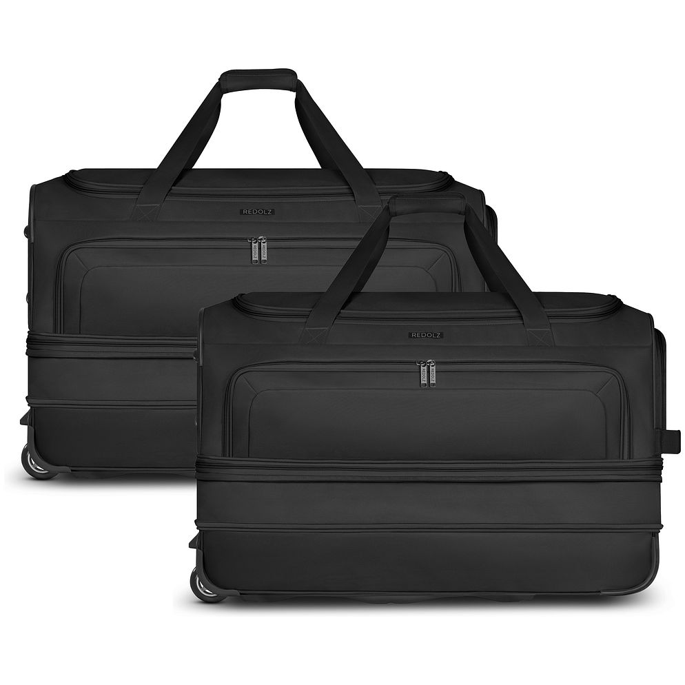 Redolz Set di 2 borse da viaggio Duffle Essentials a 2 ruote, L+L, con pannello espandibile Redolz Set di 2 borse da viaggio Duffle Essentials a 2 ruote, L+L, con pannello espandibile