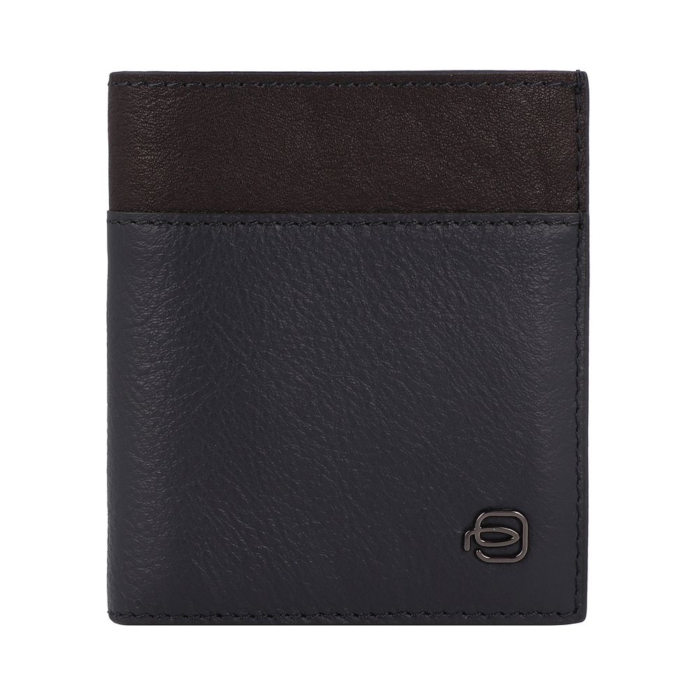Piquadro Black Square Custodia per carta di credito Protezione RFID Vera Pelle 9 cm Piquadro Black Square Custodia per carta di credito Protezione RFID Vera Pelle 9 cm