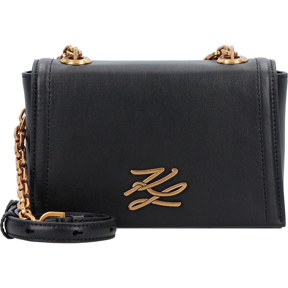 Karl Lagerfeld Autograph Borsa a tracolla Vera Pelle 20 cm Karl Lagerfeld Autograph Borsa a tracolla Vera Pelle 20 cm