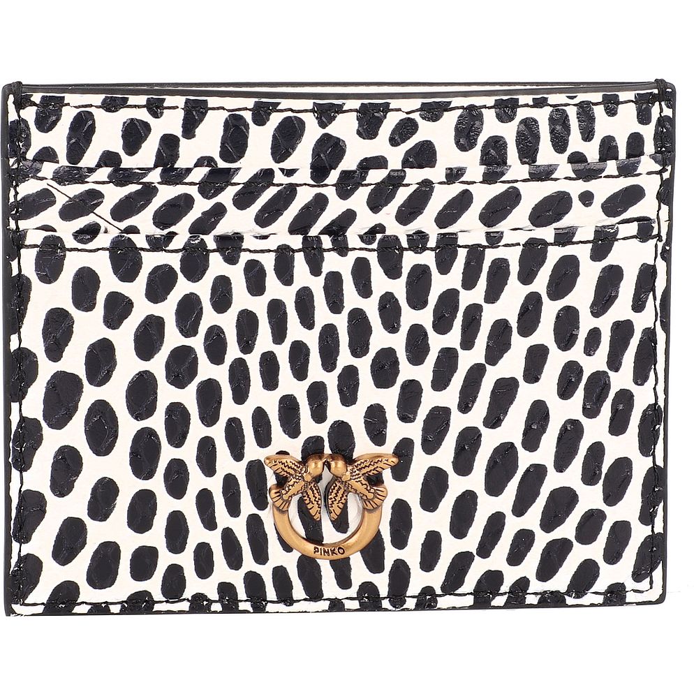 PINKO Simply Custodia per carta di credito Vera Pelle 10 cm