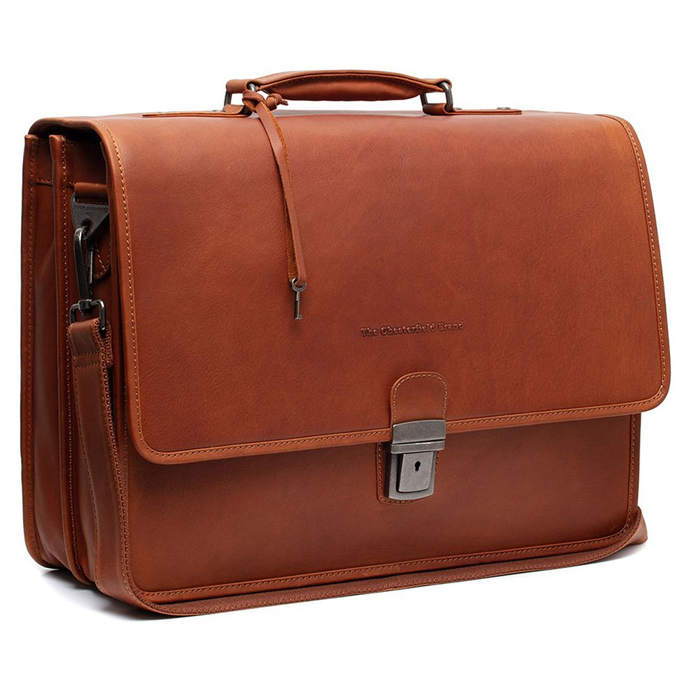 The Chesterfield Brand Glenwood Cartella Messenger Vera Pelle 42 cm Vano porta PC The Chesterfield Brand Glenwood Cartella Messenger Vera Pelle 42 cm Vano porta PC