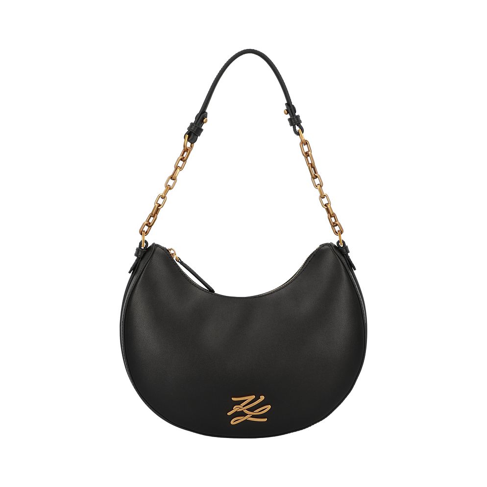 Karl Lagerfeld Autograph Borsa a spalla Vera Pelle 28 cm Karl Lagerfeld Autograph Borsa a spalla Vera Pelle 28 cm