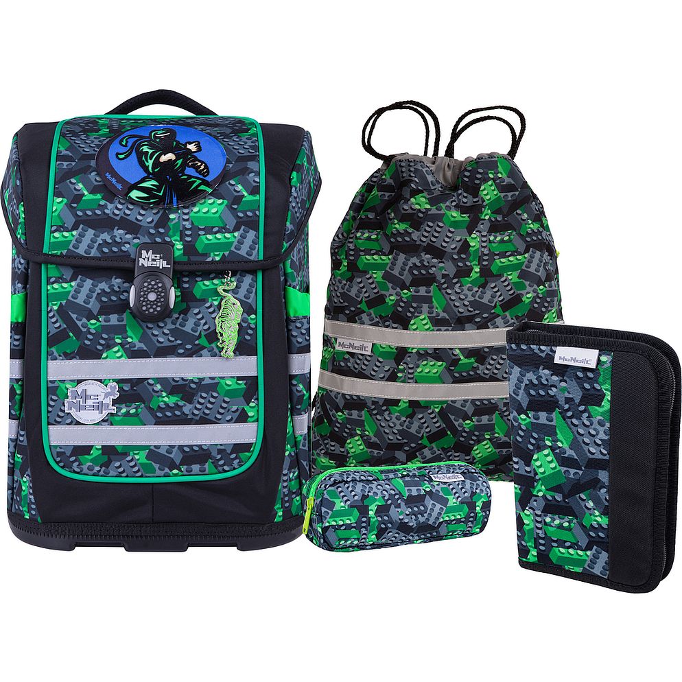 McNeill Ergo Compacto Set di borse per la scuola 5 pezzi