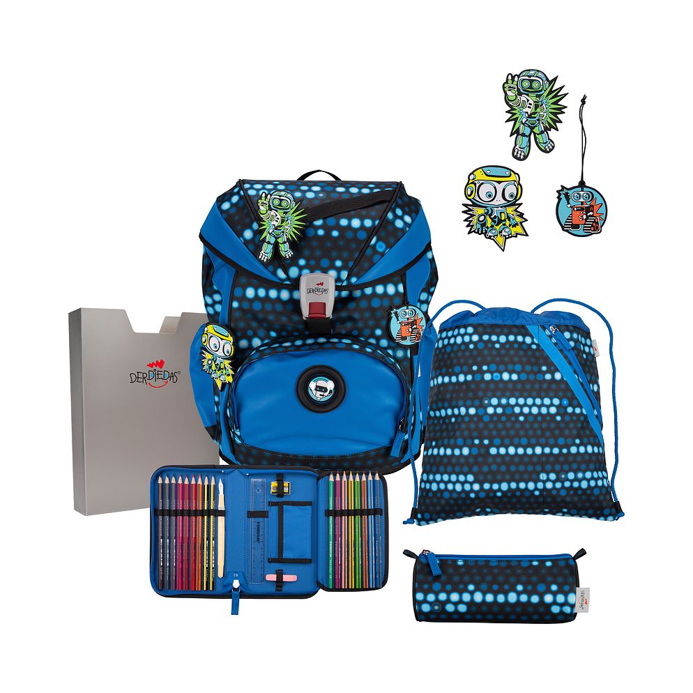 DerDieDas ErgoFlex Superflash Juego de mochilas escolares 5 piezas DerDieDas ErgoFlex Superflash Juego de mochilas escolares 5 piezas