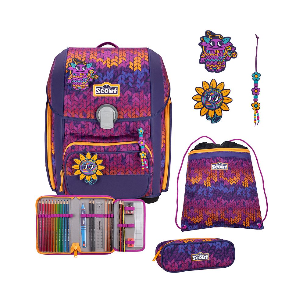 Scout Genius Set di borse per la scuola 4 pezzi Scout Genius Set di borse per la scuola 4 pezzi
