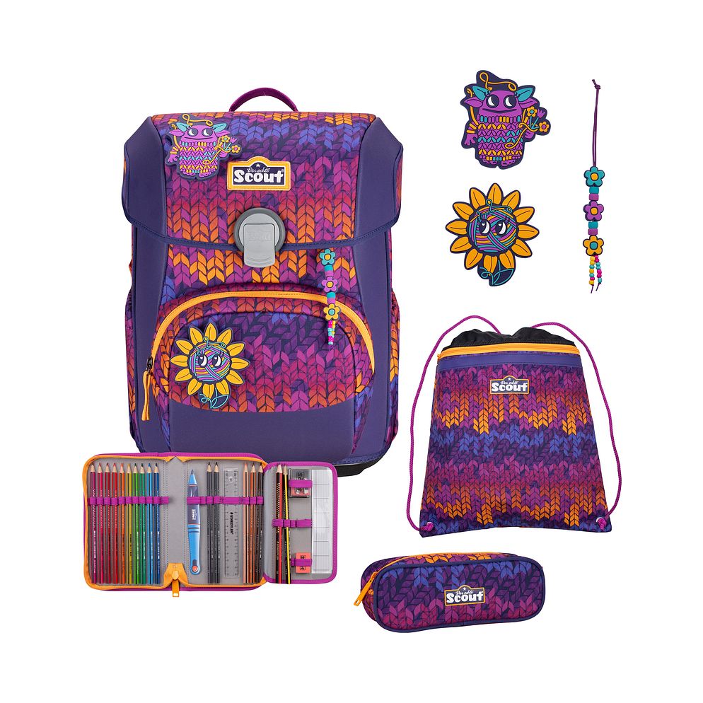 Scout Neo Exklusiv Superflash Skolväska-set 4-delad Scout Neo Exklusiv Superflash Skolväska-set 4-delad