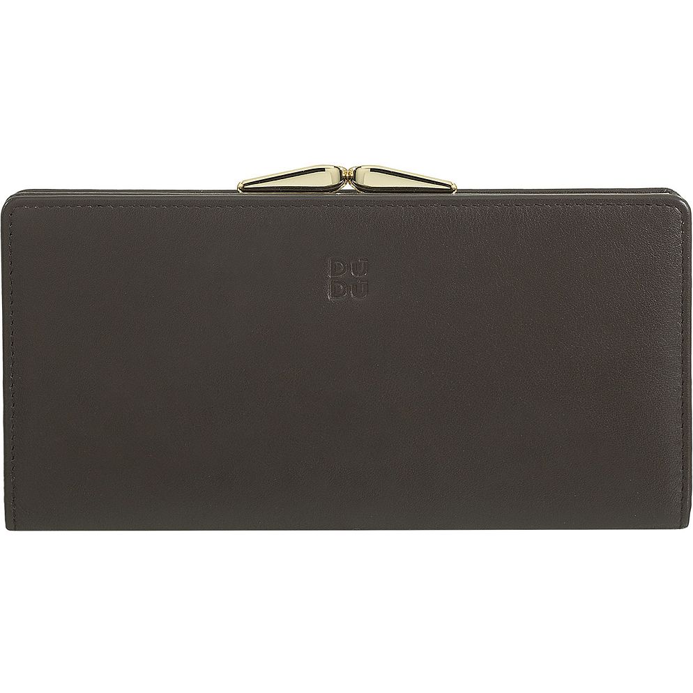 DuDu Portafoglio Protezione RFID Vera Pelle 19.5 cm