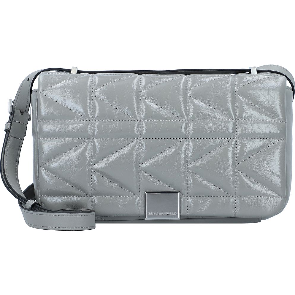 Karl Lagerfeld Weave Borsa a tracolla Vera Pelle 27 cm Karl Lagerfeld Weave Borsa a tracolla Vera Pelle 27 cm