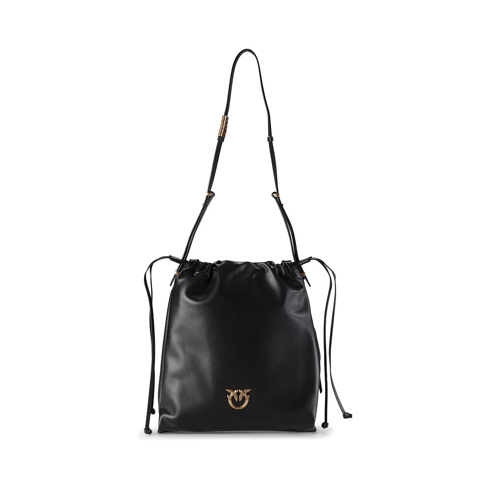 PINKO Slouchy Borsa a spalla Vera Pelle 31 cm
