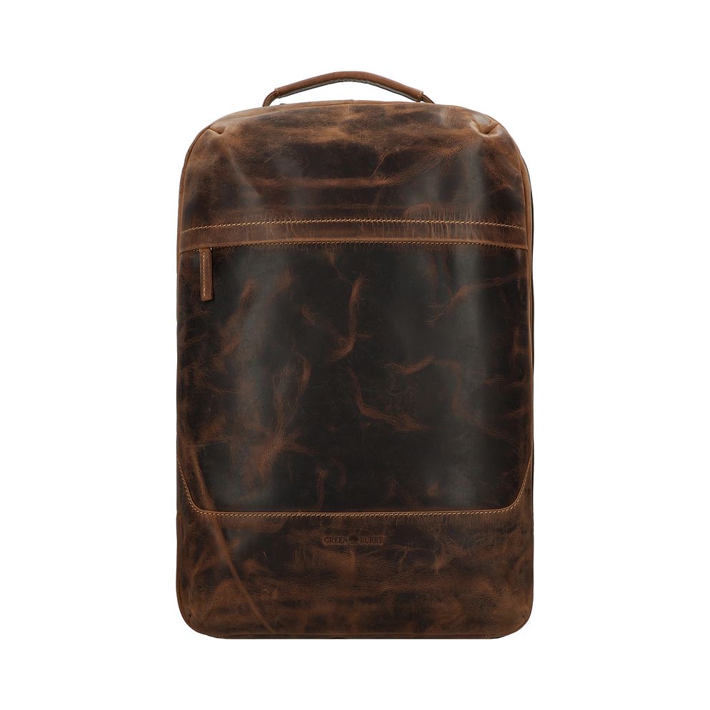 Greenburry Vintage Mochila de negocios Piel natural 48 cm Compartimento para el portátil