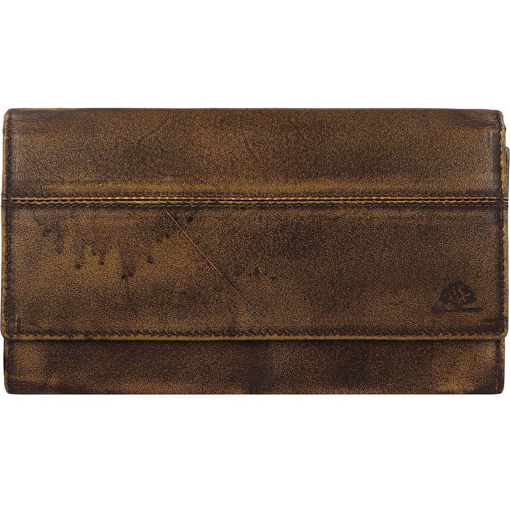 Greenburry Destressed Plånbok RFID-skydd Läder 18.5 cm