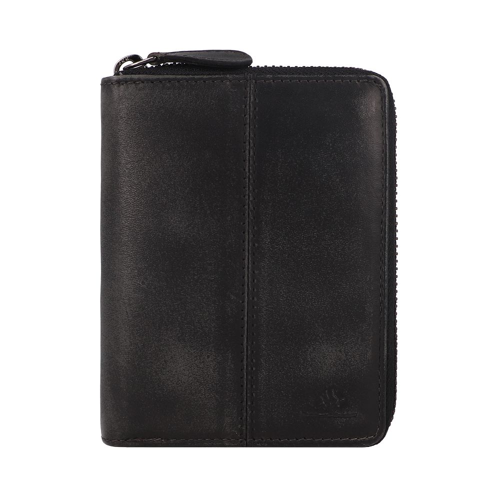 Greenburry Destressed Portafoglio Protezione RFID Vera Pelle 13 cm Greenburry Destressed Portafoglio Protezione RFID Vera Pelle 13 cm