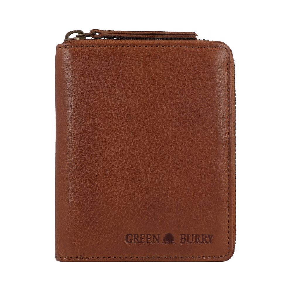 Greenburry Colombiana Portafoglio Protezione RFID Vera Pelle 12.5 cm