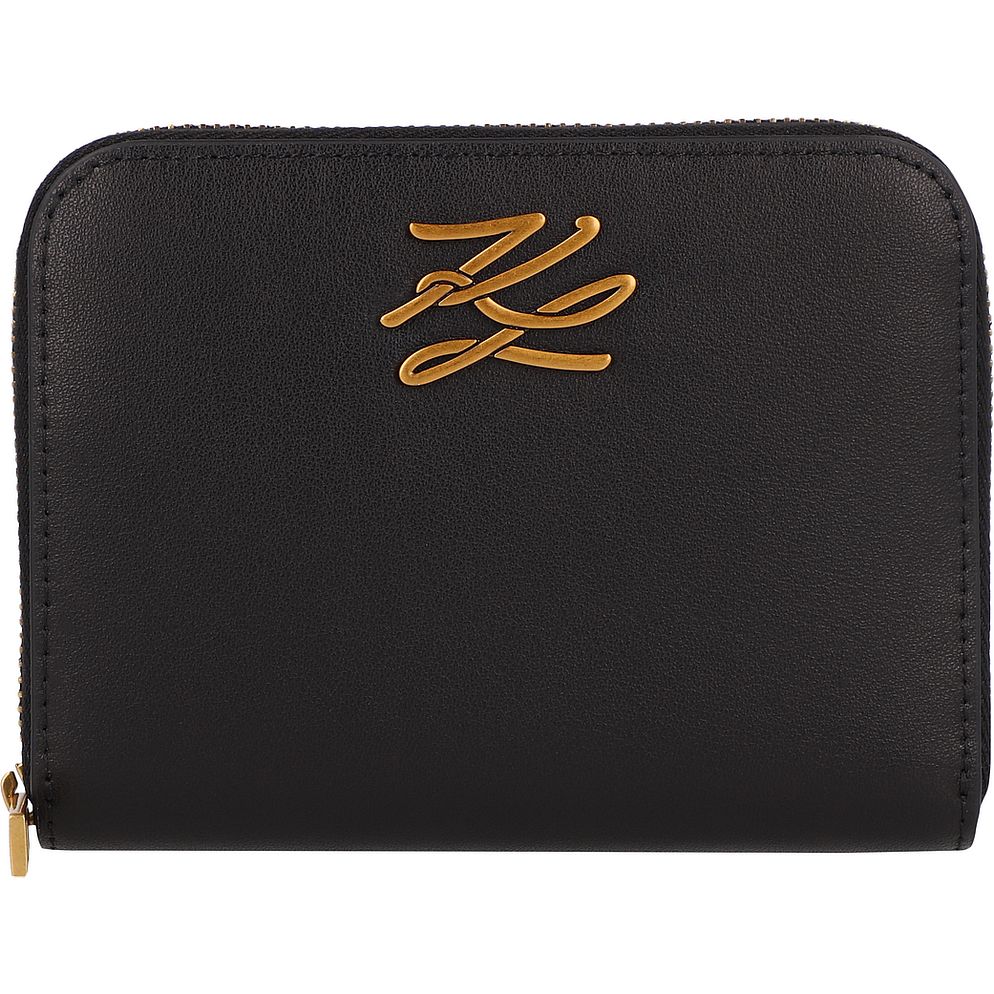 Karl Lagerfeld Autograph Portafoglio Vera Pelle 13 cm Karl Lagerfeld Autograph Portafoglio Vera Pelle 13 cm