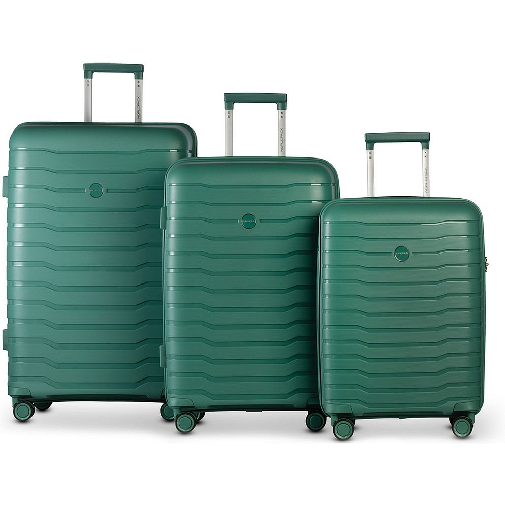 Worldpack Portland 4 ruote Set di valigie 3 pezzi Worldpack Portland 4 ruote Set di valigie 3 pezzi