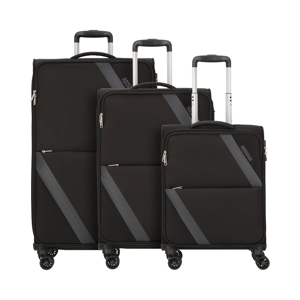 American Tourister Star Max 4 ruote Set di valigie 3 pezzi espandibile American Tourister Star Max 4 ruote Set di valigie 3 pezzi espandibile