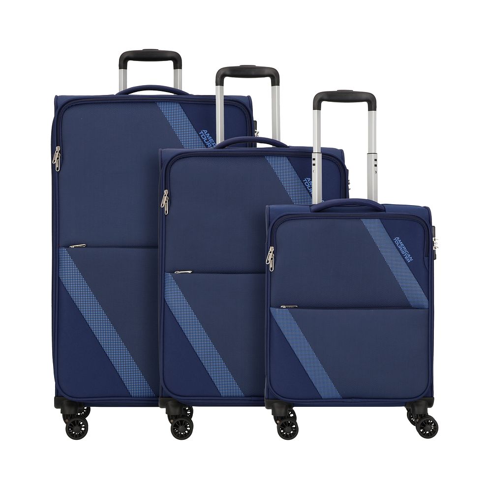 American Tourister Star Max 4 ruote Set di valigie 3 pezzi espandibile American Tourister Star Max 4 ruote Set di valigie 3 pezzi espandibile