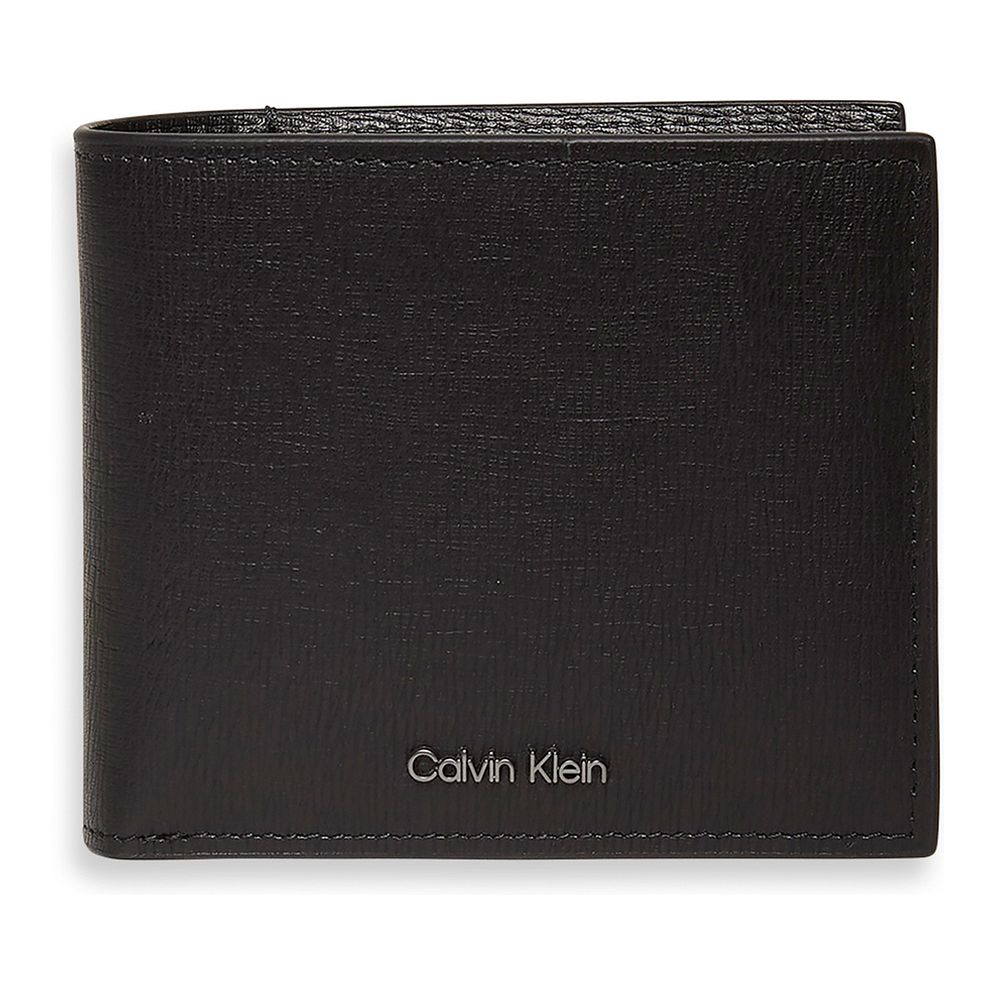 Calvin Klein Saffiano Portafoglio Protezione RFID Vera Pelle 12 cm Calvin Klein Saffiano Portafoglio Protezione RFID Vera Pelle 12 cm