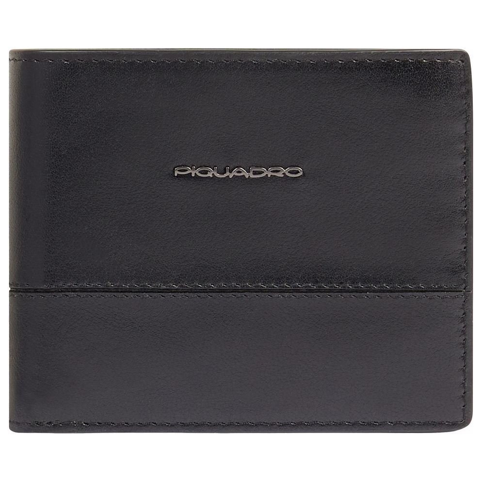 Piquadro Philip Portafoglio Protezione RFID Vera Pelle 11 cm Piquadro Philip Portafoglio Protezione RFID Vera Pelle 11 cm