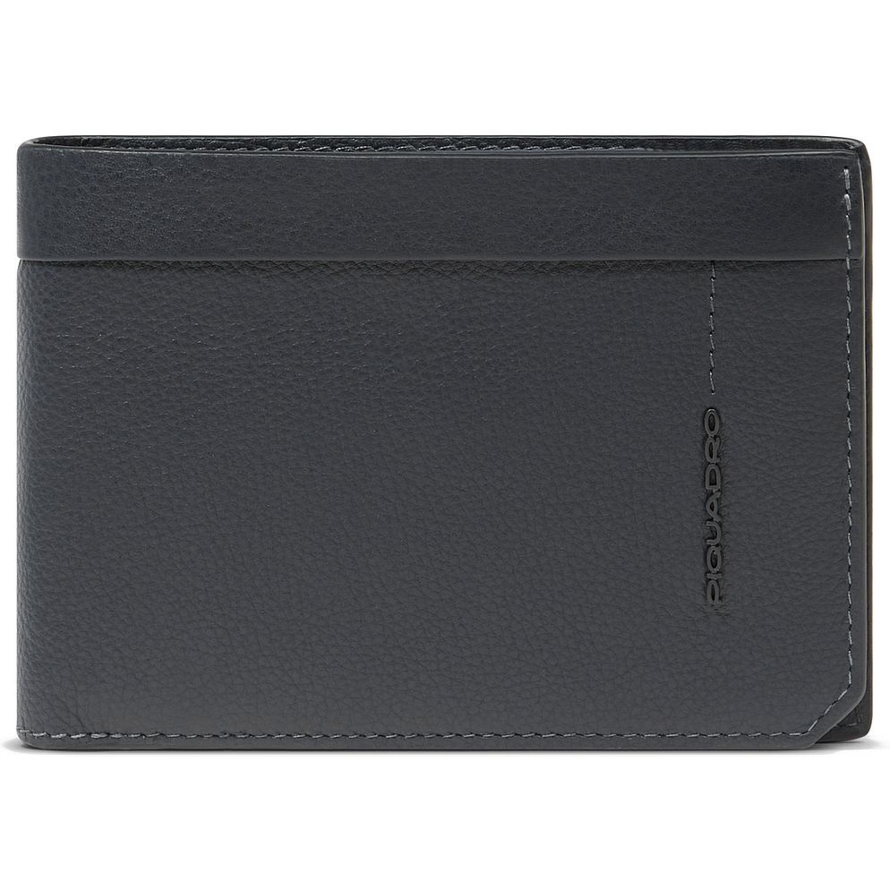 Piquadro Russel Portafoglio Protezione RFID Vera Pelle 13 cm Piquadro Russel Portafoglio Protezione RFID Vera Pelle 13 cm