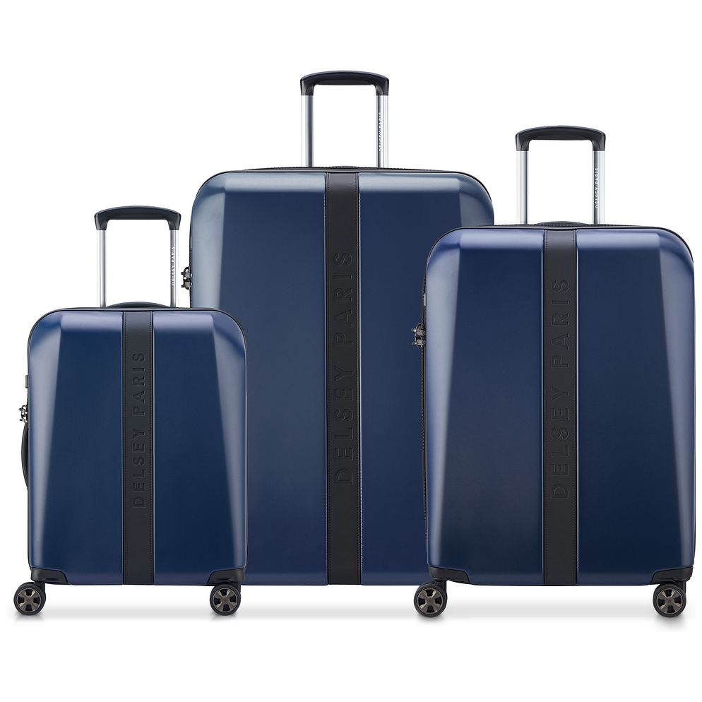 Delsey Paris Promenade Hard 2.0 4 ruote Set di valigie 3 pezzi Delsey Paris Promenade Hard 2.0 4 ruote Set di valigie 3 pezzi