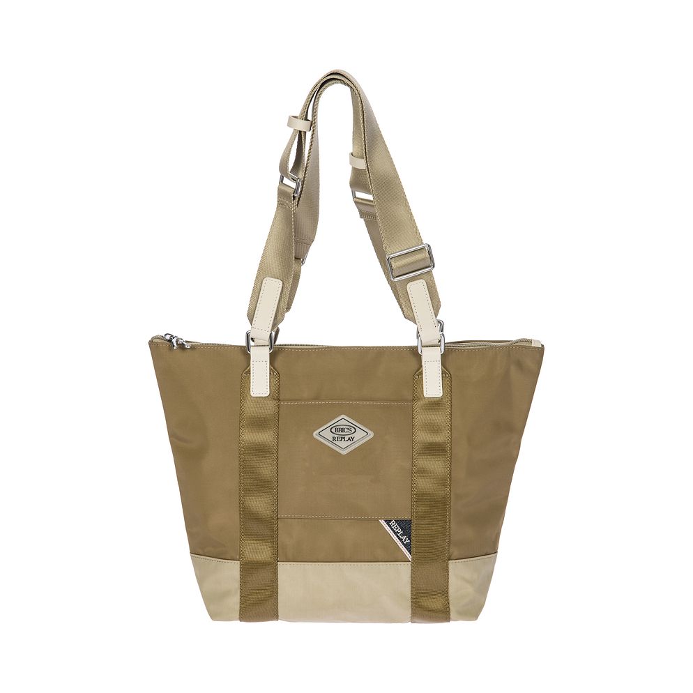 Bric's Replay Sand Woo Borsa shopper 26 cm Bric's Replay Sand Woo Borsa shopper 26 cm