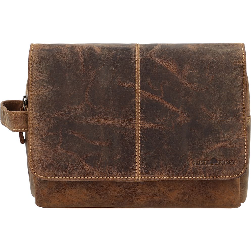 Greenburry Vintage Borsa da toilette Vera Pelle 27 cm Greenburry Vintage Borsa da toilette Vera Pelle 27 cm