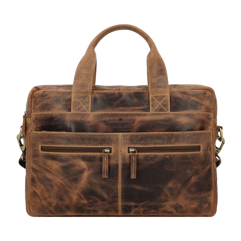 Greenburry Vintage Valigetta Vera Pelle 38 cm Vano porta PC Greenburry Vintage Valigetta Vera Pelle 38 cm Vano porta PC