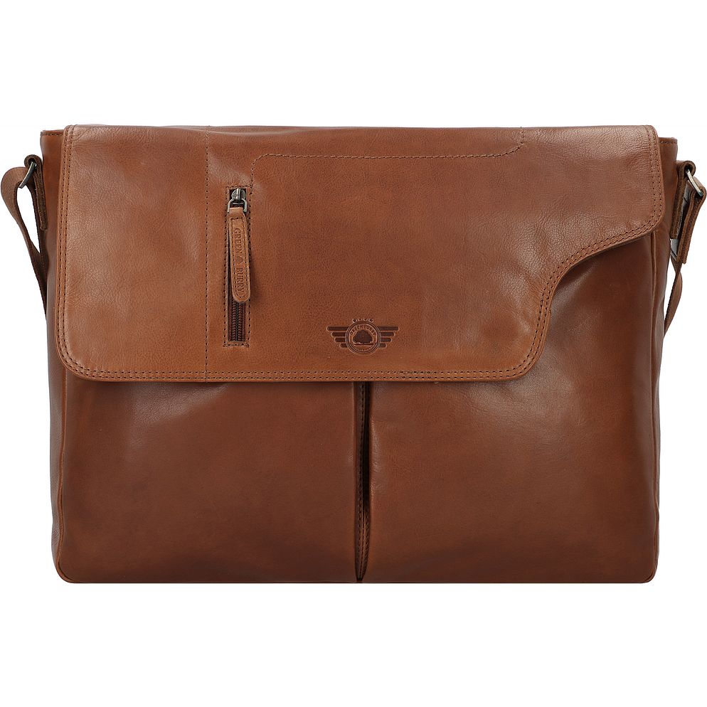 Greenburry Vintage Dokumenttaske Messenger Læder 40 cm Laptoprum