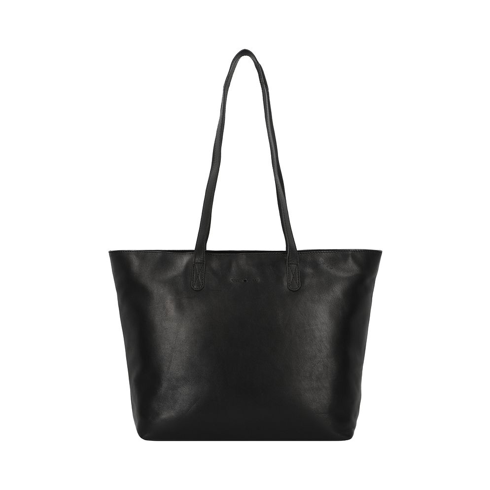 Greenburry Pure Black Shopper taske Læder 35 cm Laptoprum Greenburry Pure Black Shopper taske Læder 35 cm Laptoprum