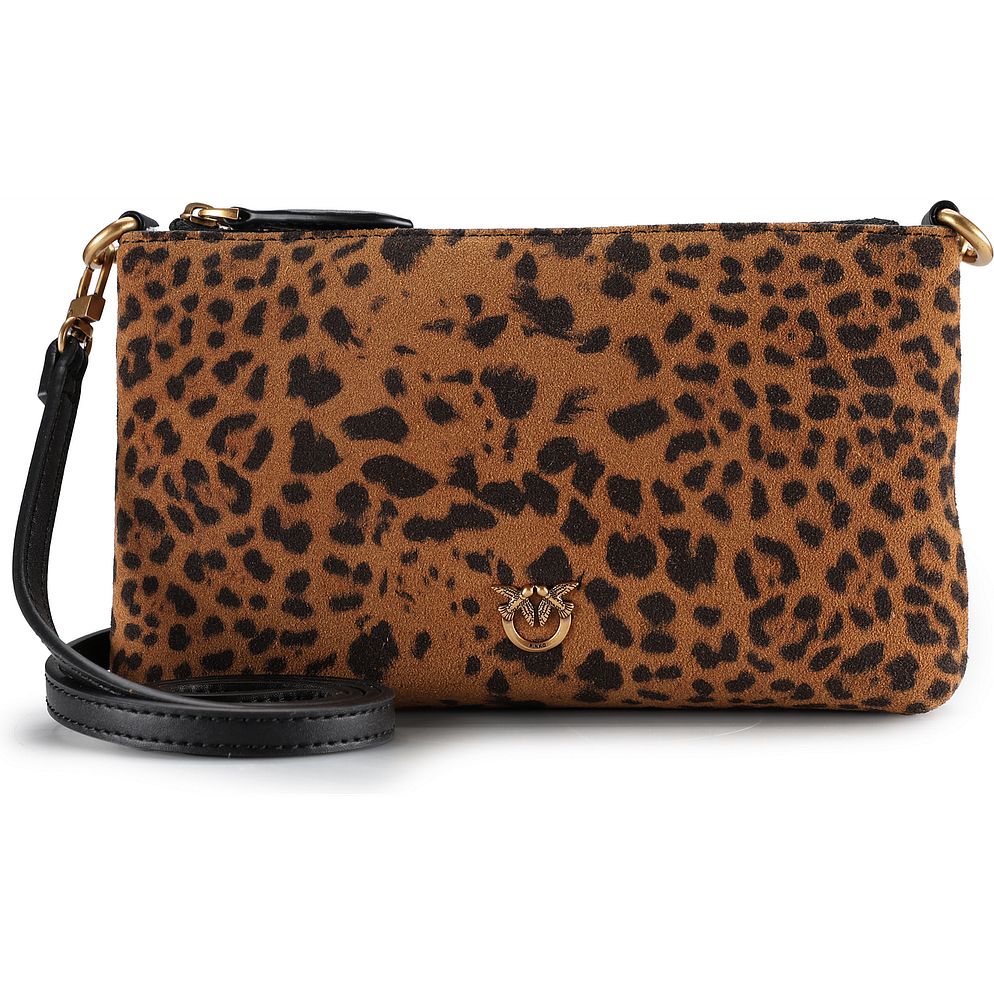 PINKO Flat Horizontal Borsa a tracolla Vera Pelle 20 cm PINKO Flat Horizontal Borsa a tracolla Vera Pelle 20 cm
