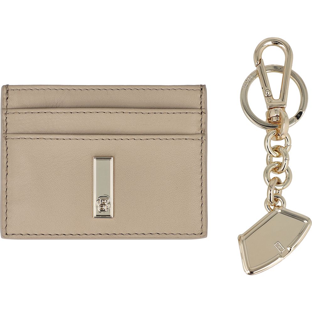 Boss Ariell Custodia per carta di credito Vera Pelle 9.5 cm Scatola regalo