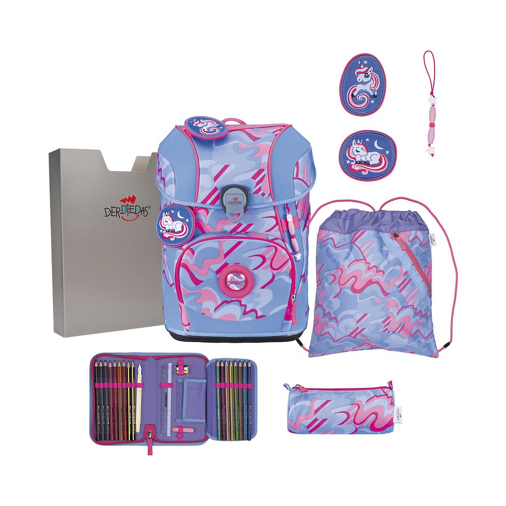 DerDieDas ErgoFlex Tiny Set di borse per la scuola 8 pezzi