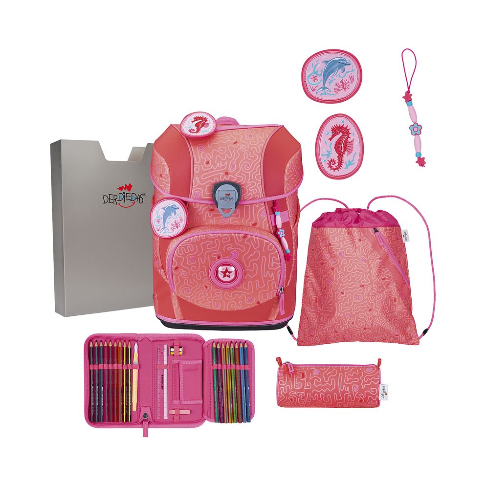 DerDieDas ErgoFlex Tiny Set di borse per la scuola 8 pezzi DerDieDas ErgoFlex Tiny Set di borse per la scuola 8 pezzi