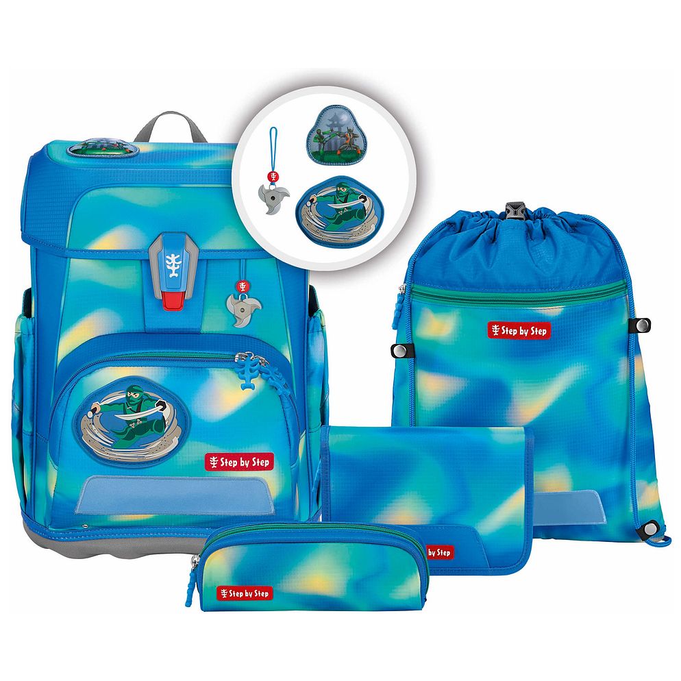 Step by Step Cloud Flash Set di borse per la scuola 5 pezzi Step by Step Cloud Flash Set di borse per la scuola 5 pezzi