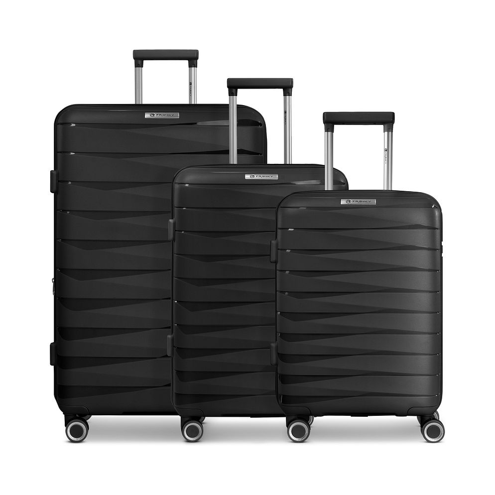Franky London 4 ruote Set di valigie 3 pezzi espandibile Franky London 4 ruote Set di valigie 3 pezzi espandibile