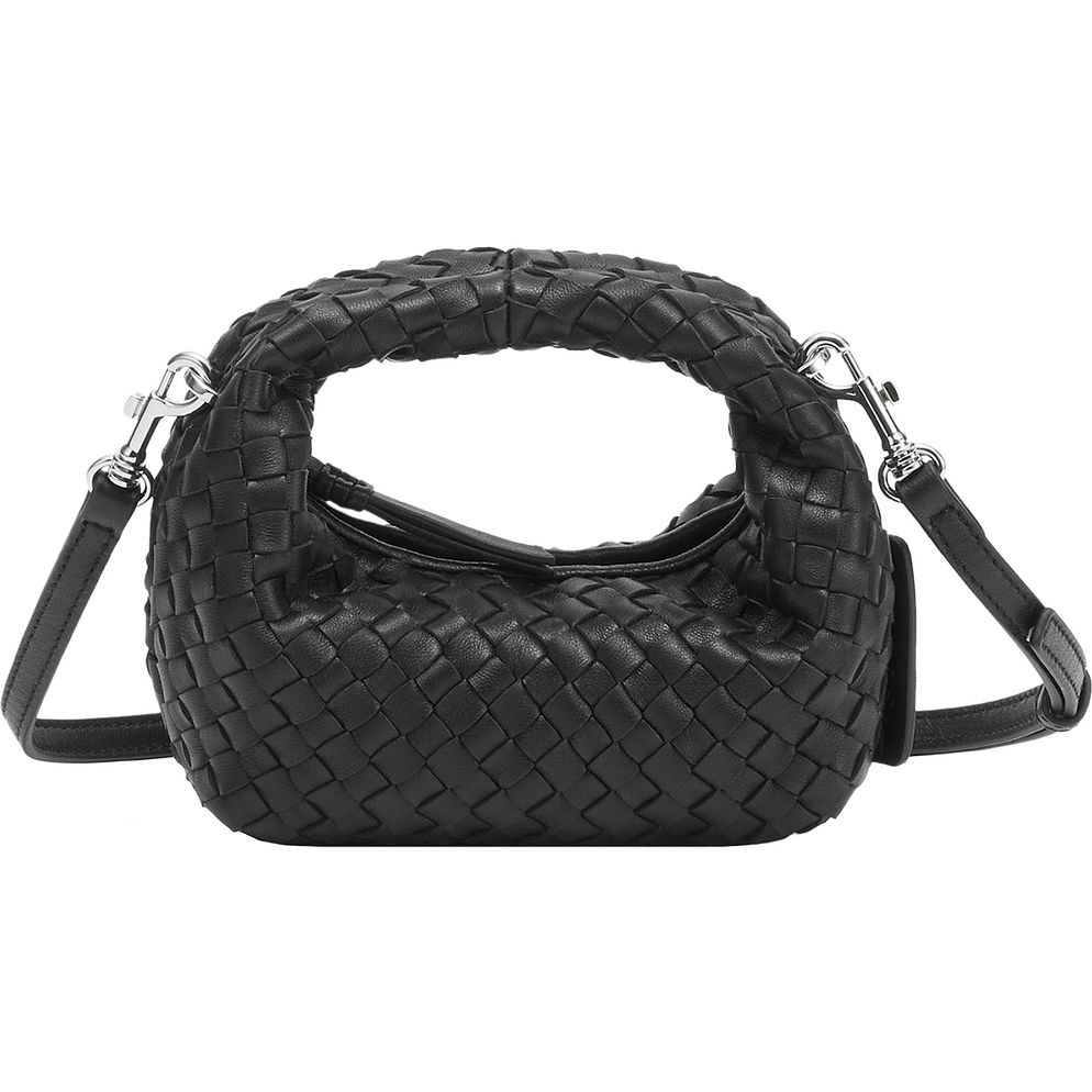 LES VISIONNAIRES Greta Micro weave Borsetta Vera Pelle 20 cm LES VISIONNAIRES Greta Micro weave Borsetta Vera Pelle 20 cm