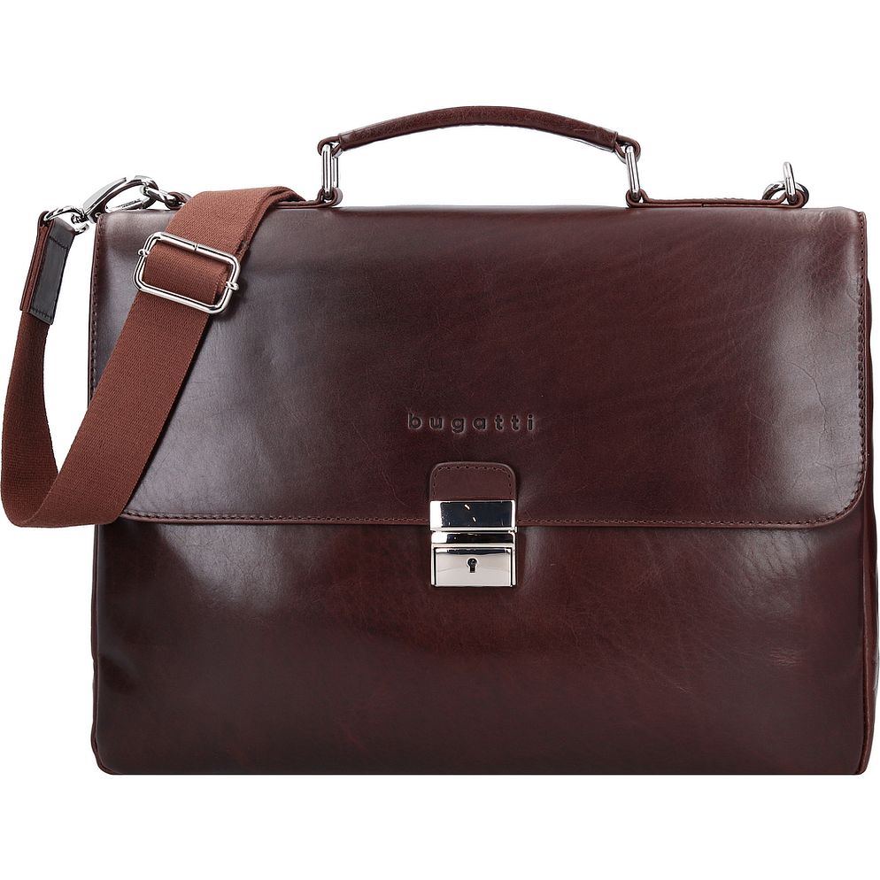 bugatti Romano Valigetta Vera Pelle 40 cm Vano porta PC bugatti Romano Valigetta Vera Pelle 40 cm Vano porta PC