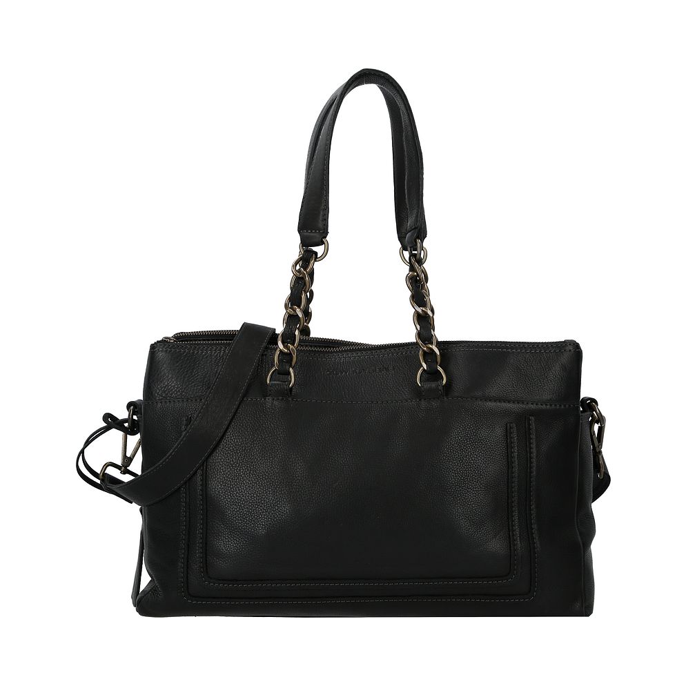 Cowboysbag Chained Barton Borsa a spalla Vera Pelle 40 cm Cowboysbag Chained Barton Borsa a spalla Vera Pelle 40 cm