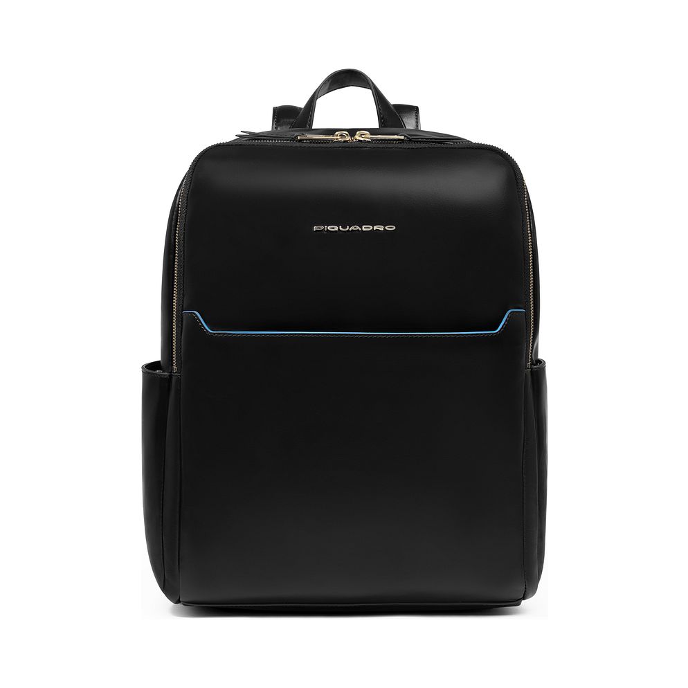 Piquadro Blue Square Zaino da giorno Protezione RFID Vera Pelle 37 cm Vano porta PC